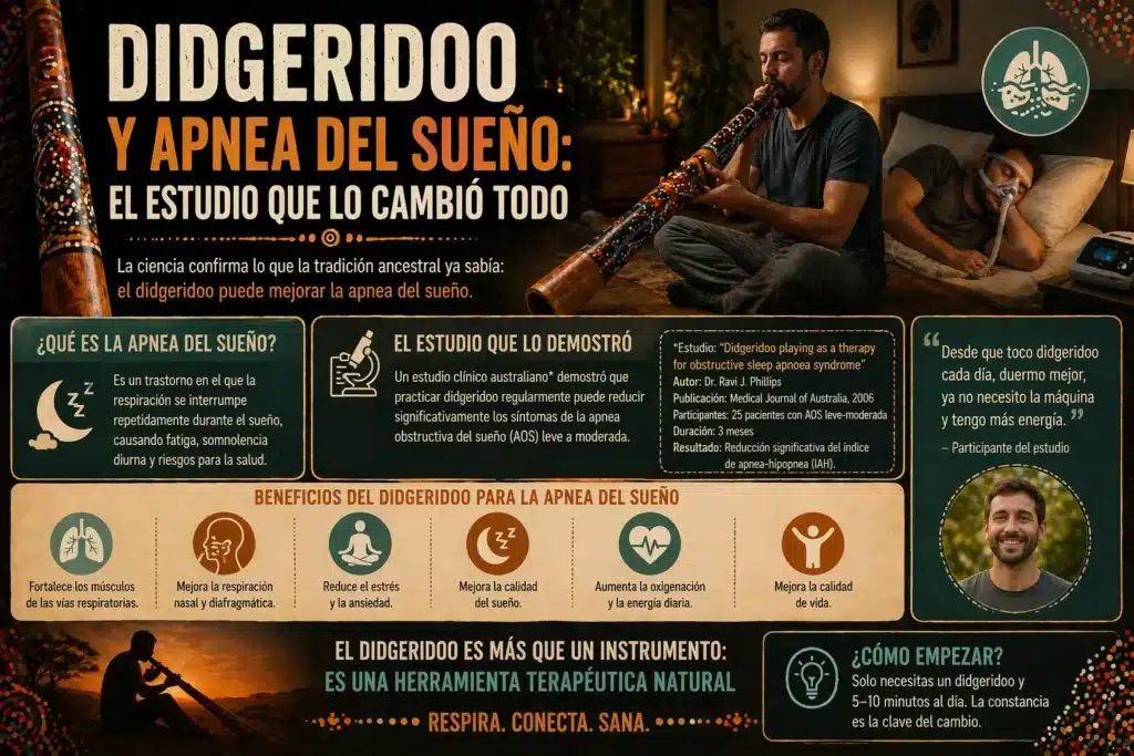 El didgeridoo y la apnea del sueño