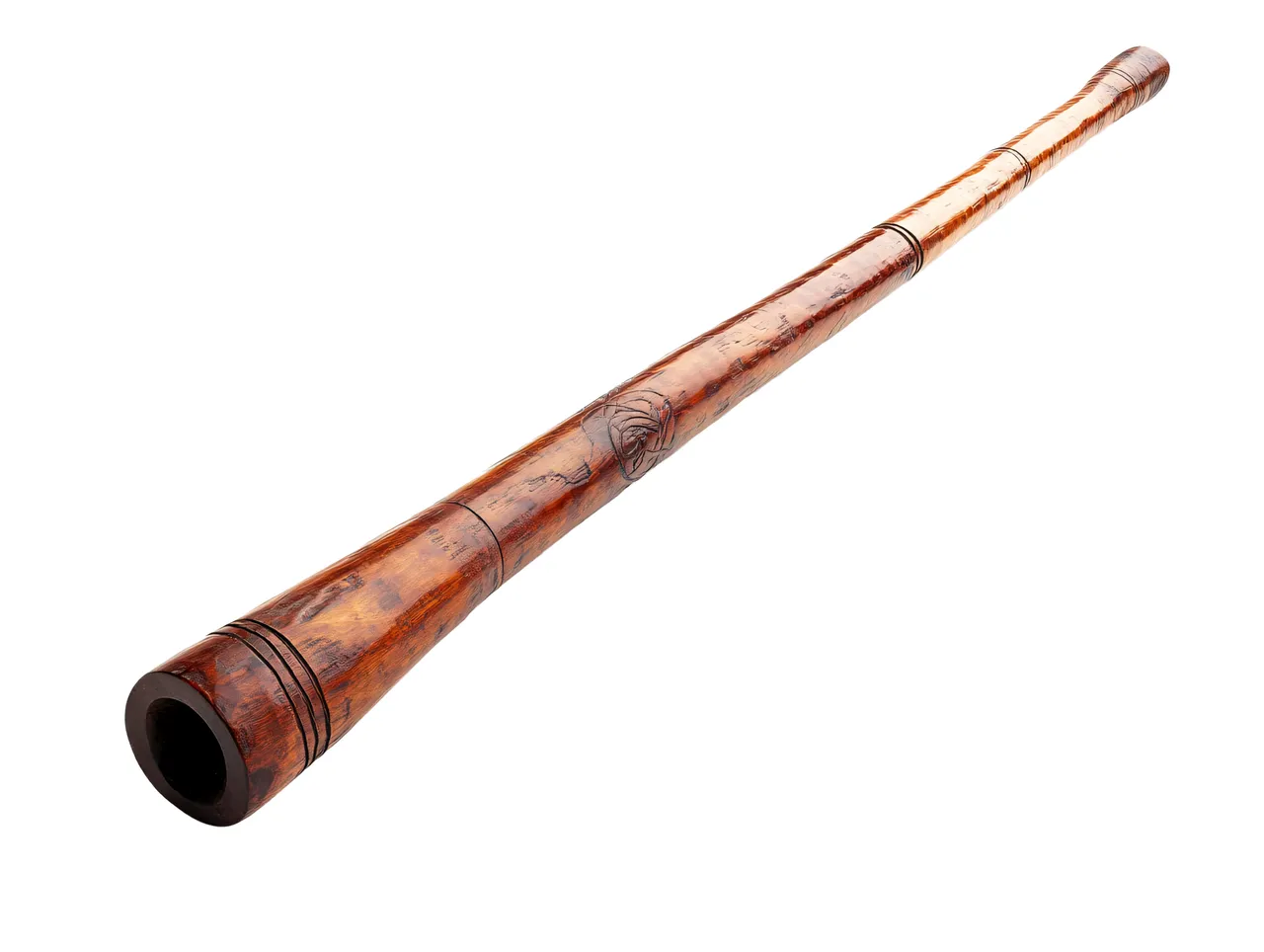 Didgeridoo de madera de eucalipto barnizada